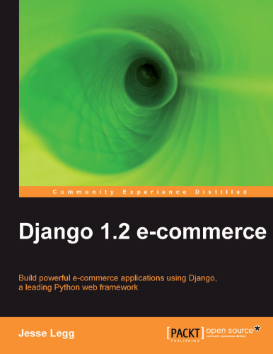 Django 1.2 e-commerce Title and publication information from p. [1] at beginning