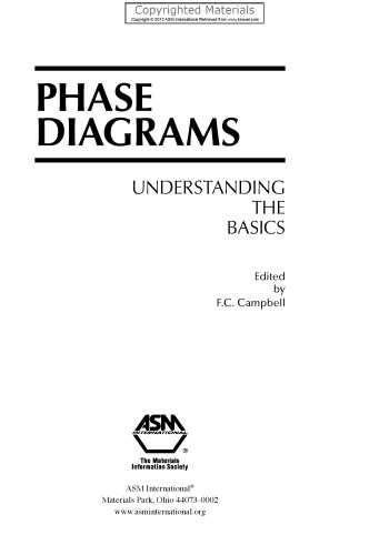 Phase diagrams : understanding the basics