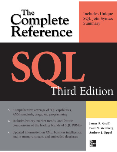 SQL, the complete reference