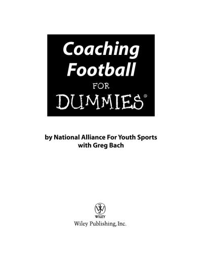 Coaching football for dummies