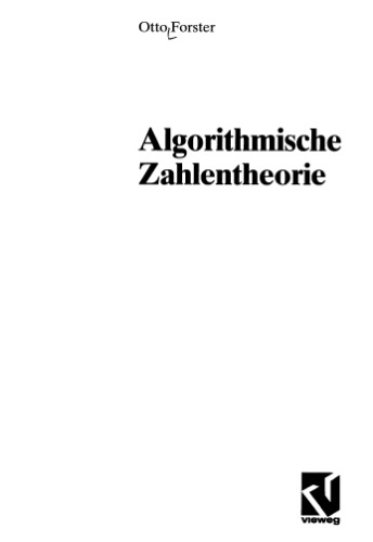 Algorithmische Zahlentheorie