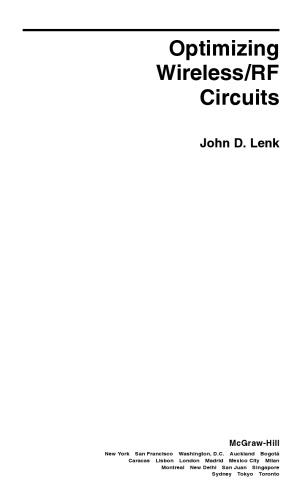 Optimizing wireless/RF circuits