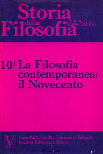 Storia della Filosofia. La Filosofia contemporanea: il Novecento