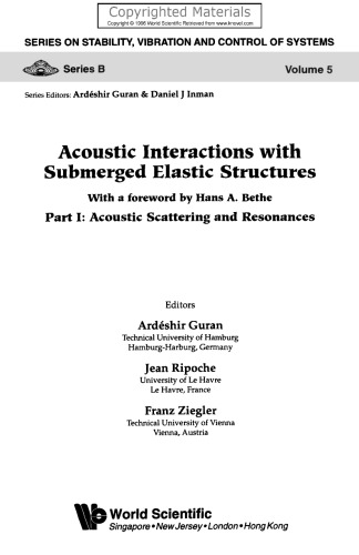 Acoustic Interactions with Submerged Elastic Structures