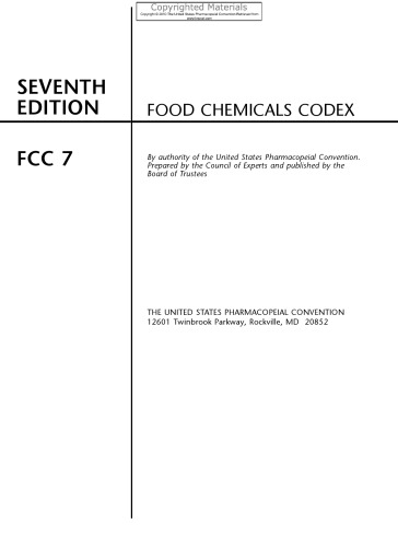 Food Chemicals Codex