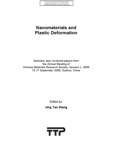 Nanomaterials and Plastic Deformation