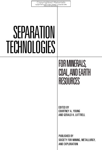 Separation Technologies for Minerals, Coal and Earth Resources