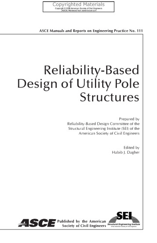 Reliability-Based Design of Utility Pole Structures