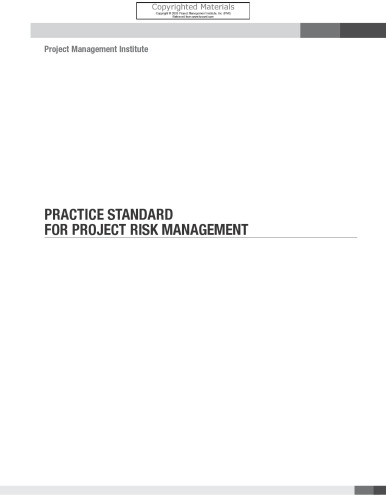 Practice Standard for Project Risk Management