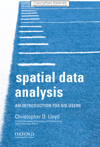 Spatial Data Analysis - An Introduction for GIS users