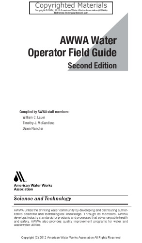 AWWA Water Operator Field Guide (2nd Edition)