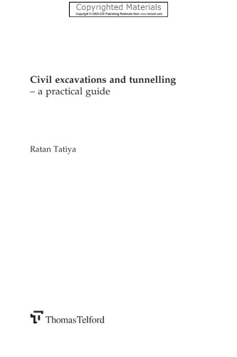 Civil excavations and tunnelling: a practical guide