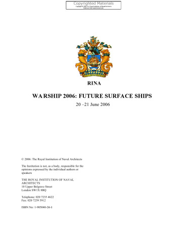 Warship 2006 - Future Surface Ships