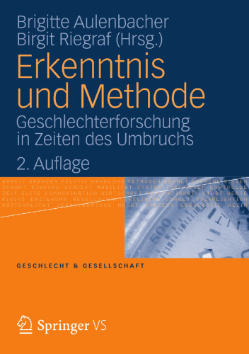 Erkenntnis und Methode: Geschlechterforschung in Zeiten des Umbruchs