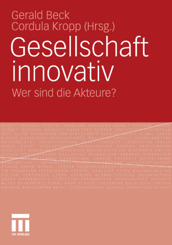 Gesellschaft innovativ: Wer sind die Akteure?