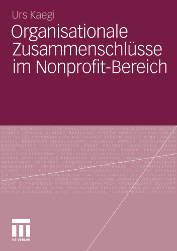 Organisationale Zusammenschlüsse im Nonprofit-Bereich