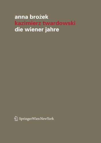 Kazimierz Twardowski: Die Wiener Jahre