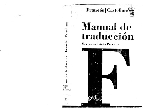 Manual de traducción Francés-Castellano