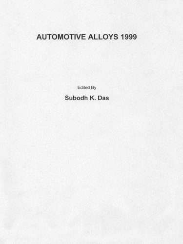 Automotive Alloys 1999