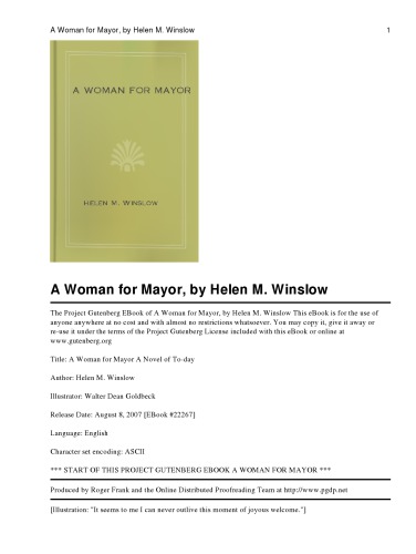 A Woman for Mayor