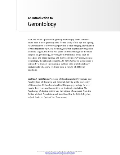 An Introduction to Gerontology