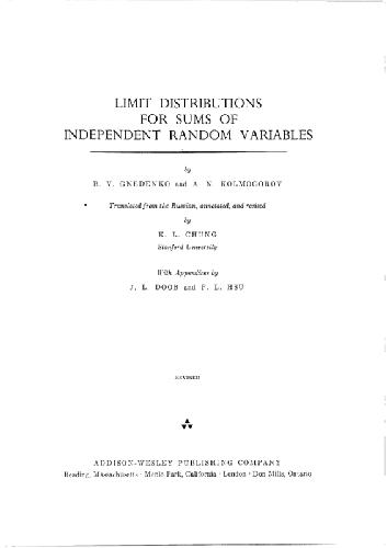 Limit distributions for sums of independent random variables