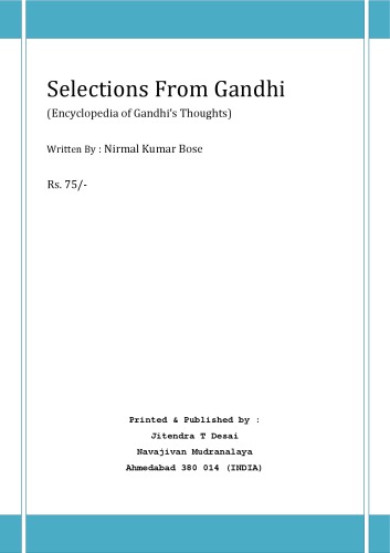 Selections From Gandhi