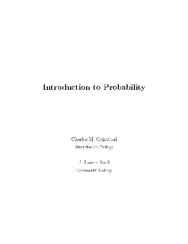 Introduction to probability