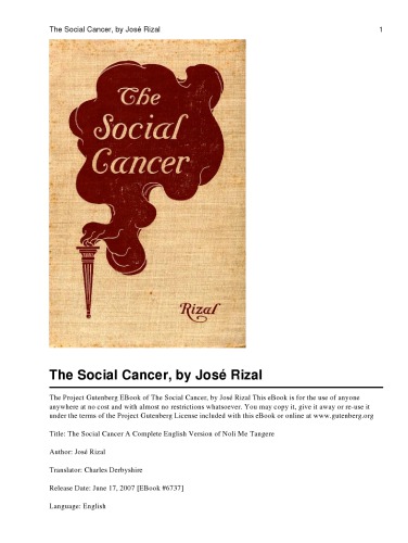 The Social Cancer (Large Print)