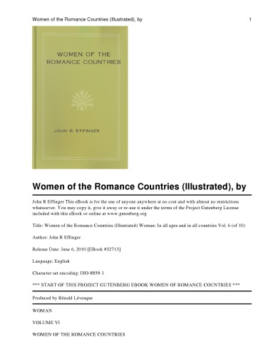 Women of the Romance Countries