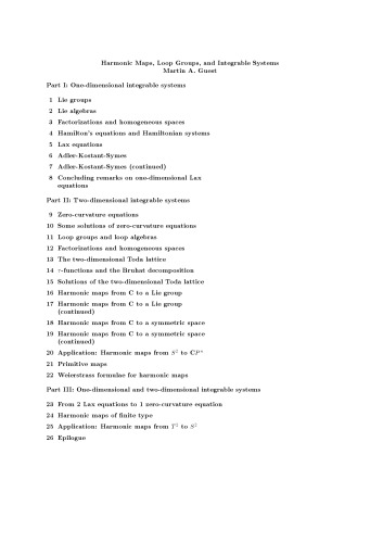 Harmonic Maps, Loop Groups, and Integrable Systems