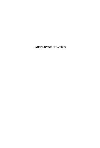 Metadyne statics