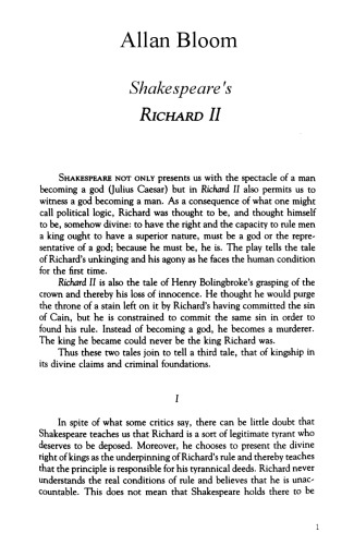 Shakespeare's Richard II