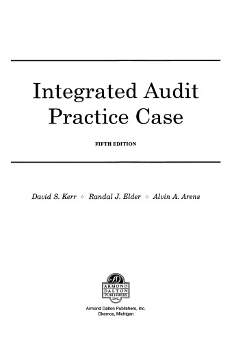 INTEGRATED AUDIT PRACT.CASE-PK