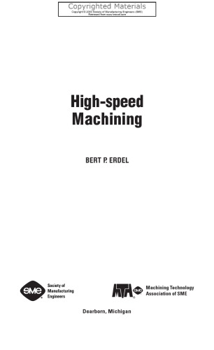 High-speed machining