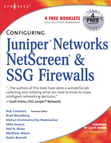 Configuring Juniper Networks NetScreen & SSG Firewalls