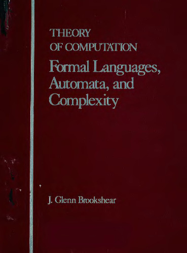 Theory of Computation: Formal Languages, Automata, and Complexity