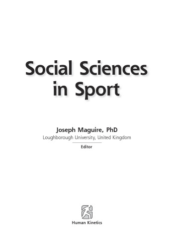 Social sciences in sport