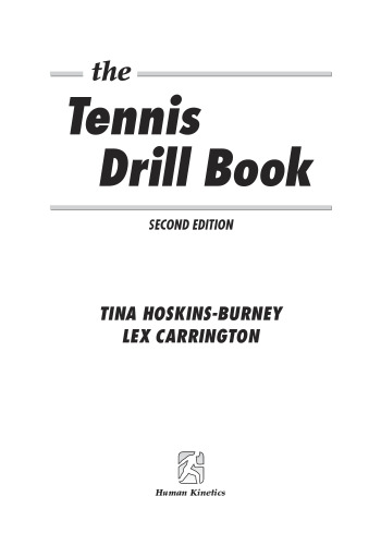 The tennis drill book