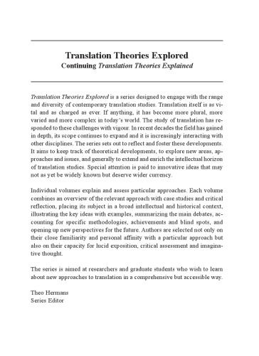 Translating as a Purposeful Activity: Functionalist Approaches Explained