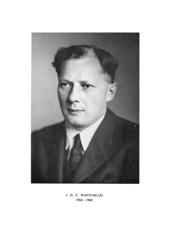 Homotopy Theory. The Mathematical Works of J. H. C. Whitehead