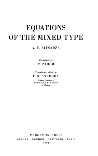 Equations of the Mixed Type