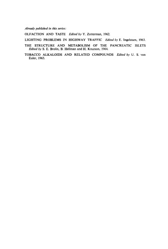 Mechanisms of Release of Biogenic Amines. Proceedings of an International Wenner–Gren Center Symposium Held in Stockholm, February 1965