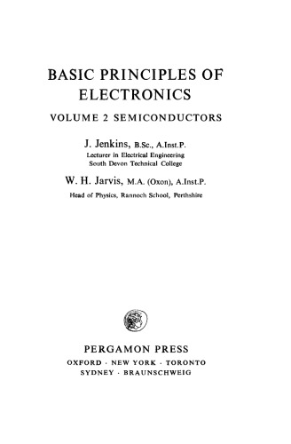 Basic Principles of Electronics. Semiconductors