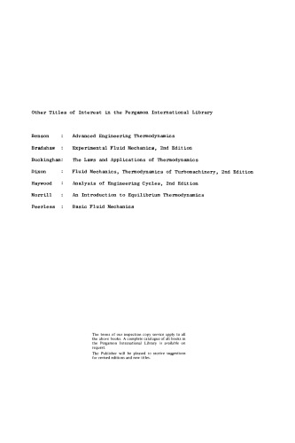 Worked Examples in Turbomachinery. (Fluid Mechanics and Thermodynamics)