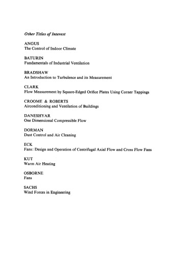 The Measurement of Air Flow