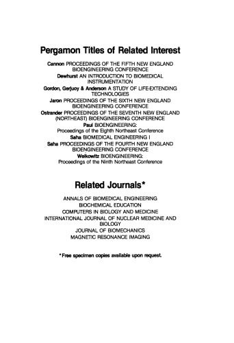 Biomedical Engineering II. Recent Developments: Proceedings of the Second Southern Biomedical Engineering Conference