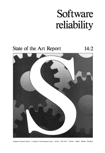 Software Reliability. State of the Art Report