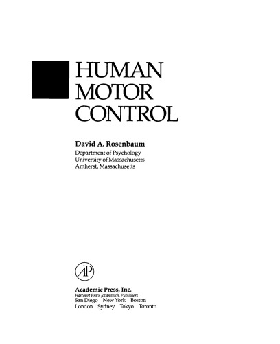 Human Motor Control