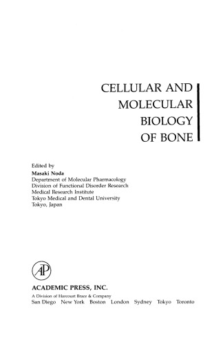 Cellular and Molecular Biology of Bone